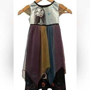 Girls Nightgown Pajamas XS 4/5 Sally Nightmare Before Christmas Costume Dress